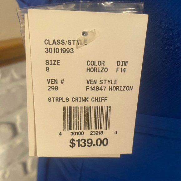 Women’s David’s Bridal Pleated Dress - Picture 6 of 6